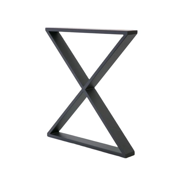 Pernas de mesa de aço inoxidável triangulares personalizadas modernas