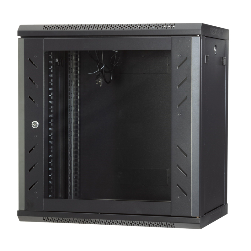 Armário de rede de rotação IP20 personalizado com porta de malha de vidro