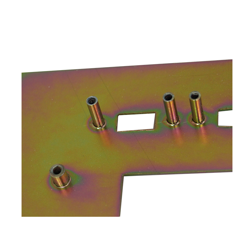 Peças de estampagem de aço de corte a laser de zinco galvanizado colorido